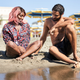 Michaela Coel (left), Marouane Zotti